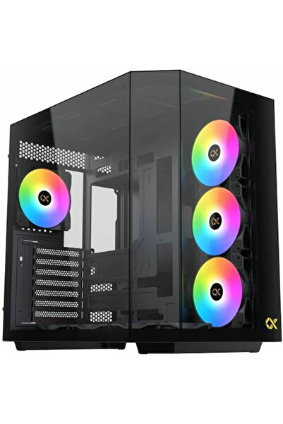 Xigmatek CUBI II Gaming Midi Tower Θήκη Υπολογιστή με Πλαϊνό Παράθυρο Μαύρο