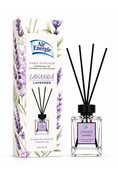 ENERGIE Air Reed Diffuser Lavandă (Lavender) 100 ml – Odorizant de cameră cu ...