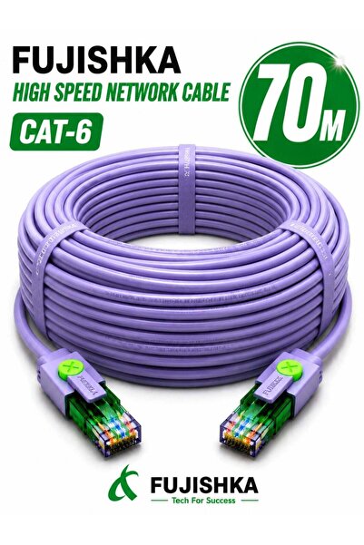 FUJISHKA High Speed CAT6 Ethernet Cable 70M - RJ45 LAN Cable for Router, Mode...