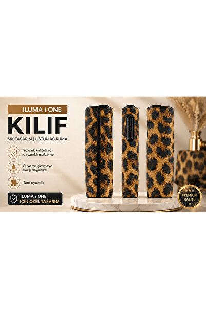 YuumiCo Iluma i One Leopar Desenli IQOS Kılıfı - Yeni Model iluma i one Kılıf