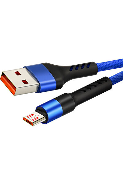 Cabletime Πλεγμένο καλώδιο USB 2.0 σε Micro USB Μπλε 1μ CT-C165-P05-BL1 1 Τεμ...