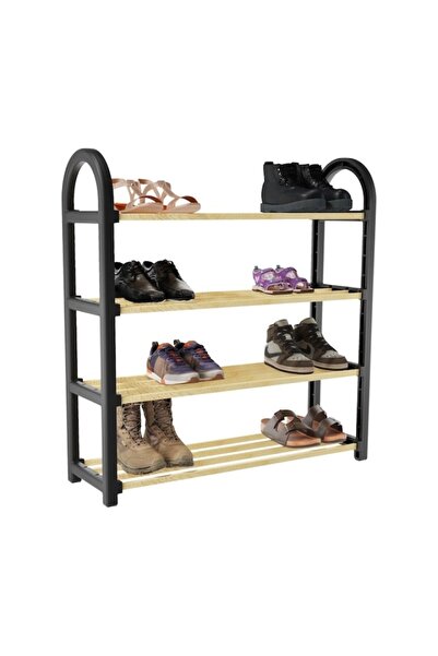 Ayawaska Shoe rack with 4 spacious shelves for shoes, hallway organizer, made...