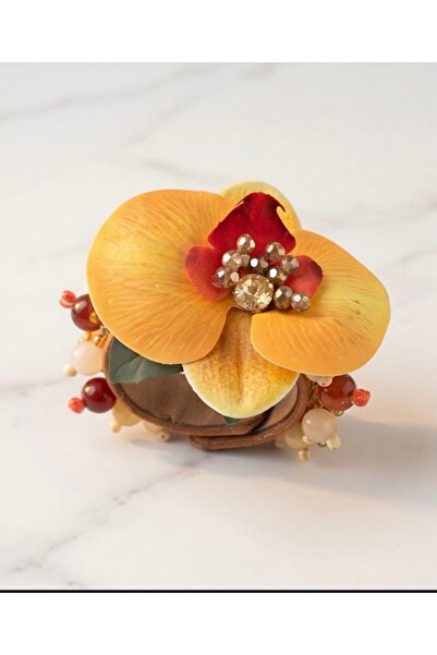 Enanice Handmade Camel Skin Bracelet with Beads, Stones and Flowers