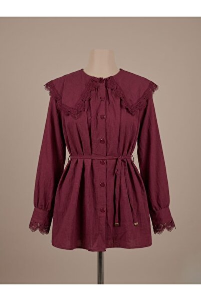 AMOURA GİYİM Bordo Linda Tunik