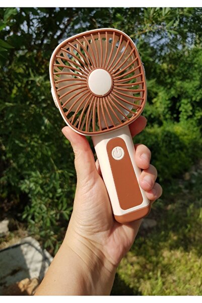 Brokoli Home Mini Fan USB Şarjlı Mini El Fanı Taşınabilir Vantilatör 3 Kademe...