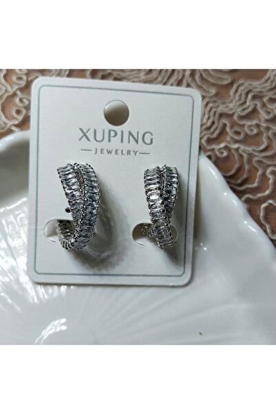 XUPING JEWELRY Xuping Jewelery Zircon Stone Hoop Earring