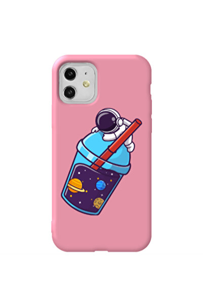 Other Apple iPhone 11 Longing in space Pink Colored Silicone TPU Θήκη