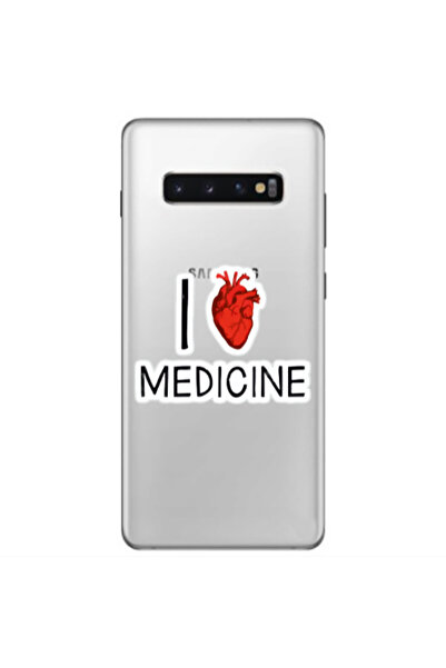 Other Samsung S10 Plus I Love Medicin Transparent Silicone TPU Θήκη