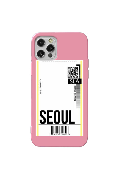 Other Apple iPhone 13 Pro Seoul Travel More Pink Colored Silicone TPU Θήκη