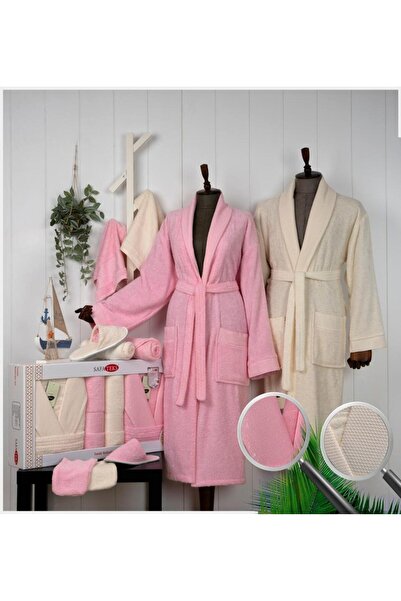 Roya Luxury 12-Piece Bathrobe Set 100% Cotton Comfort and Luxury