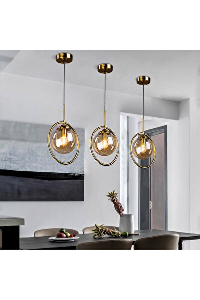 LightPlanet Lustra Pe Cablu E27 cu Glob Transparent Fumuriu