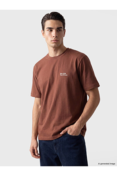 LC Waikiki Peak New Season Crew Neck Printed Men's T-Shirt