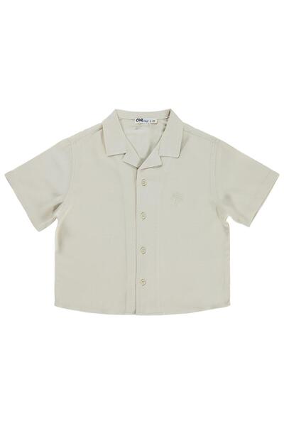 Civil Boys Basic Holiday Collar Shirt for 2-5 Years - Beige