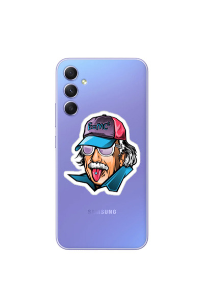 Other Samsung A34 Einstein Transparent Silicone TPU Θήκη