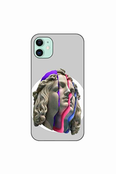 OEM Калъф, съвместим с Apple iPhone 11, силиконов гел TPU, с десен Неонови руини