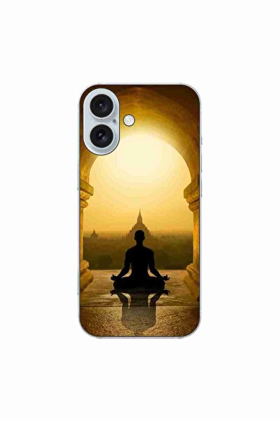 OEM Case compatible with Apple iPhone 16 Silicone Gel Tpu Meditation Pattern