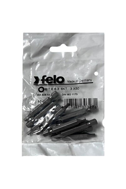 FELO Set 10 biți seria Industrial profil HEX, E6.3, HX3.0, 50mm