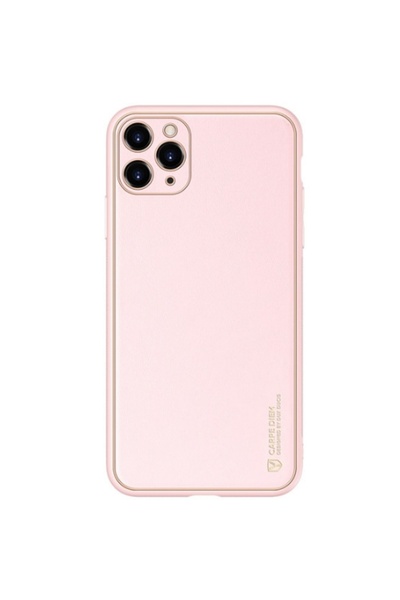Dux Ducis Yolo Series Δερμάτινη θήκη για iPhone 11 Pro Max (Ροζ)