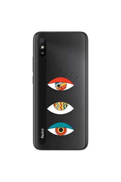 Other Xiaomi Redmi 9A 3 different eyes Transparent Silicone TPU Θήκη