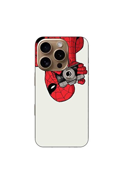 OEM Case compatible with Apple iPhone 16 Pro Silicone Gel Tpu Spiderman Model