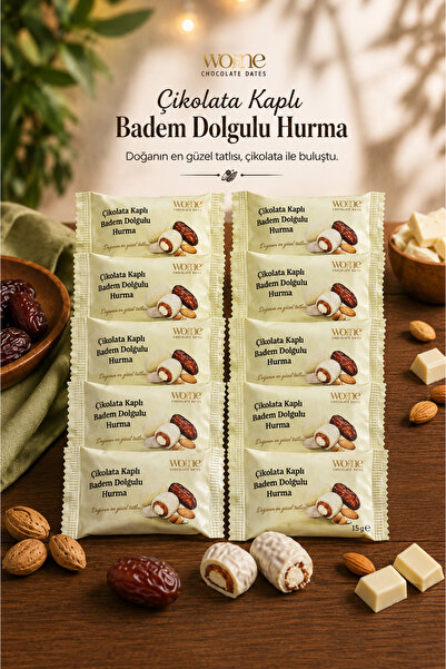 Hurma Kervanı Beyaz Çikolatalı Hurma 1 Kg Bayram Şekeri