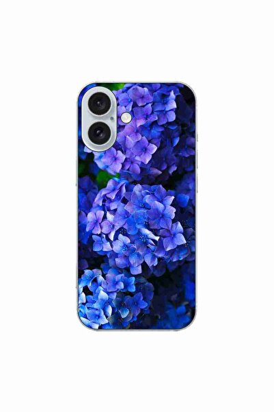 OEM Husa compatibila cu Apple iPhone 16 Silicon Gel Tpu Model Hortensii
