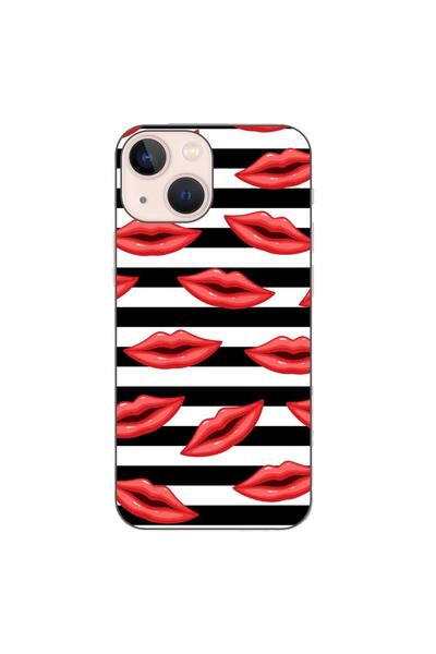 OEM Husa compatibila cu Apple iPhone 13 Mini Silicon Gel Tpu Model Striped Ki...