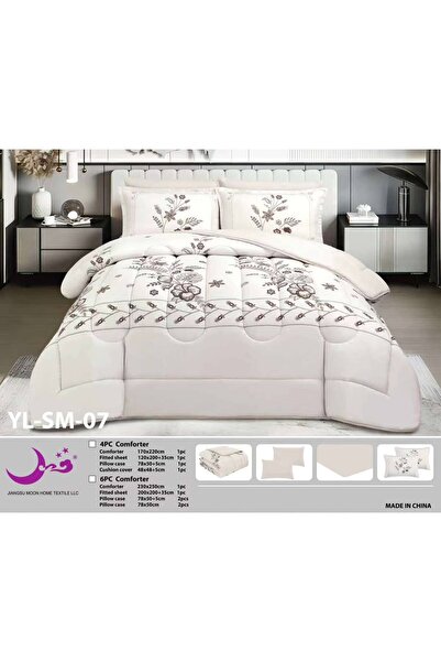 Moon Yas Summer Quilt Tufted - Double Sided Filling - 6 Pieces - Tufted Summe...