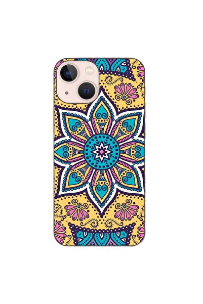 OEM Husa compatibila cu Apple iPhone 13 Mini Silicon Gel Tpu Model Mandala Tw...