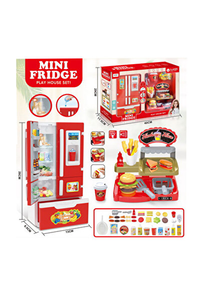 PlayFun Jucărie Set Joacă Bucătărie Fast Food Mini Interactiv Cadou Copii