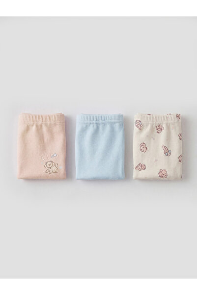 LC Waikiki Esvab • Modern & Distinctive Embroidered Girls' Boxer Shorts 3-Pie...