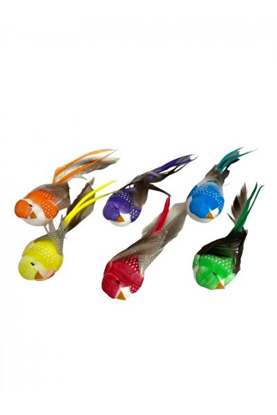 OEM Pasari Decorative Din Pene Cu Clips 12/Set