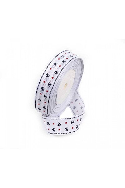 OEM White Anchor Reps Textile Ribbon