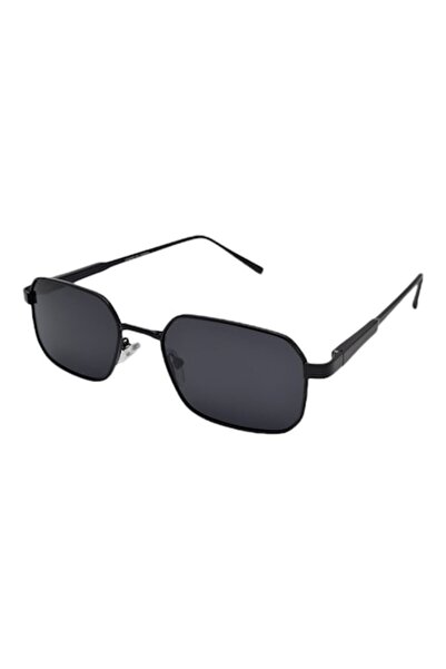Tia Accesorii Polarized sunglasses, unisex, rectangular, aluminum arm, black