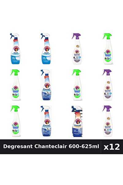 Chanteclair Set 12 Degresant Universal 600-625ml - Lamaie, Mosc Alb, Anticalcar