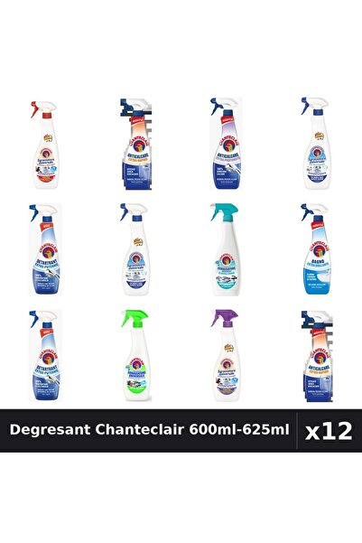 Chanteclair Set 12 Degresant Universal 600ml-625ml - 9 Arome Asortate Curaten...