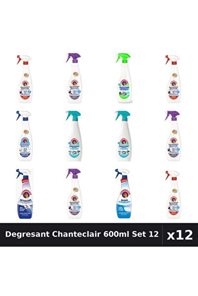 Chanteclair Set 12 Degresant Universal 600-625ml - 8 Arome Asortate, Anticalcar