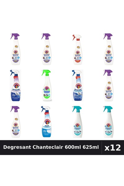 Chanteclair Set 12 Degresant Universal 600ml 625ml - Lavanda, Lamaie, Mosc, M...