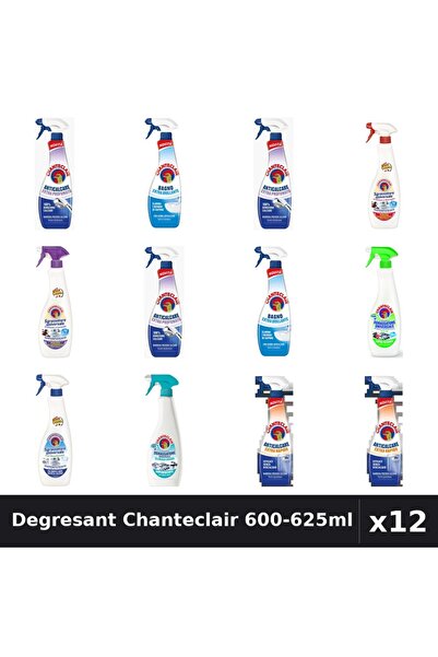 Chanteclair Set 12 Degresant Universal 600-625ml - 8 Arome, Anticalcar, Marsilia