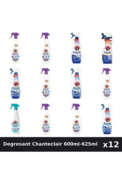 Chanteclair Set 12 Degresant Universal 600ml-625ml - Mosc, Lavanda, Anticalcar