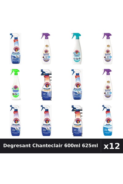 Chanteclair Set 12 Degresant Universal 600ml 625ml - Lavanda, Lămâie, Mosc, A...