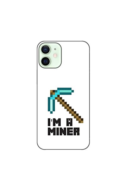 OEM Husa compatibila cu Apple iPhone 12 Mini Silicon Gel Tpu Model Minecraft ...