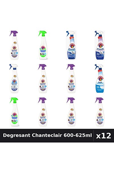 Chanteclair Set 12 Degresant Universal 600-625ml - 7 Arome, Anticalcar, Detar...