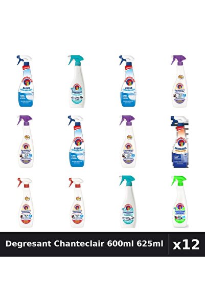 Chanteclair Set 12 Degresant Universal 600ml - 625ml, 6 Arome, Anticalcar, Ex...