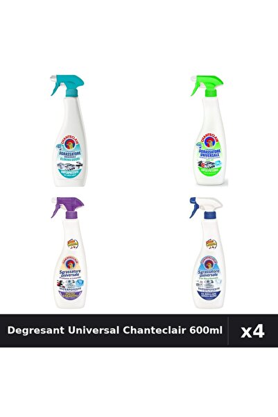 Chanteclair Set 4 Degresant Universal 600ml - Anti-Miros, Lămâie, Mosc Alb, B...