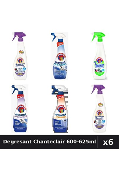 Chanteclair Set 6 Degresant Universal 600-625ml - Mosc, Lămâie, Lavandă, Anti...