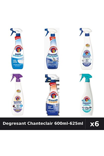 Chanteclair Set 6 Degresant Universal 600ml-625ml - Anti-Miros, Bicarbonat, L...