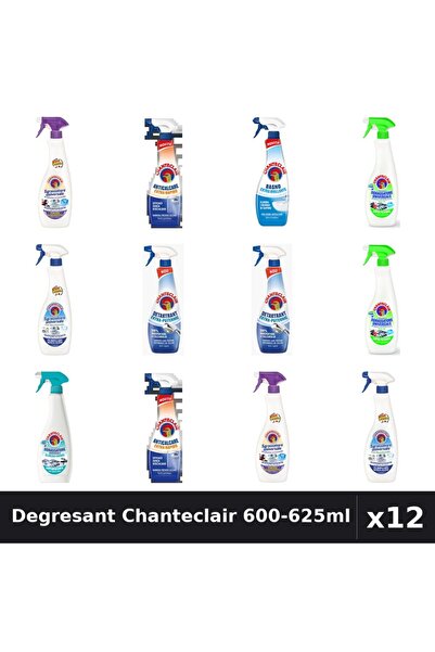 Chanteclair Set 12 Degresant Universal 600-625ml - 8 Arome, Anticalcar, Detar...