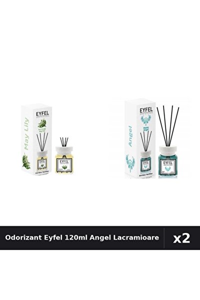 Eyfel Set 2 Odorizant Camera Betisoare 120ml - Angel, Lacramioare - Parfum