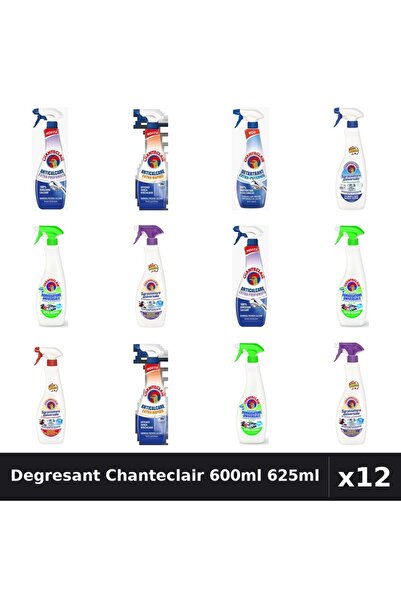 Chanteclair Set 12 Degresant Universal 600ml 625ml - 8 Arome, Anticalcar, Det...
